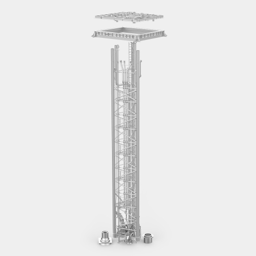 穹頂、基座、泵塔